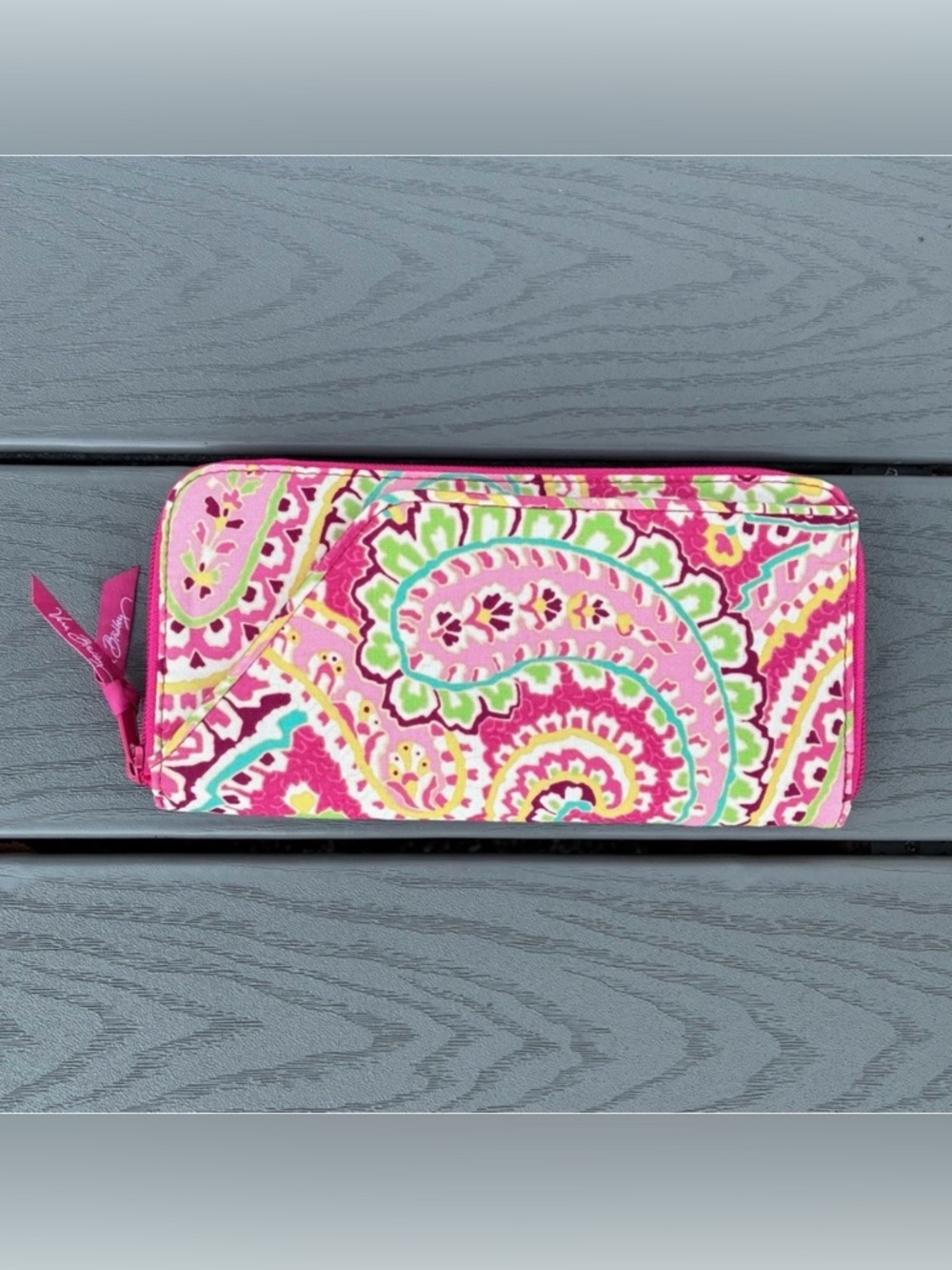 Vera Bradley Capri Travel Passport Organizer/Wallet Capri Melon Multicolor